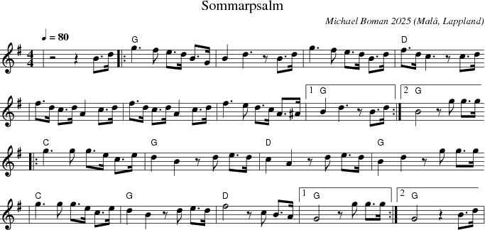 Sommarpsalm