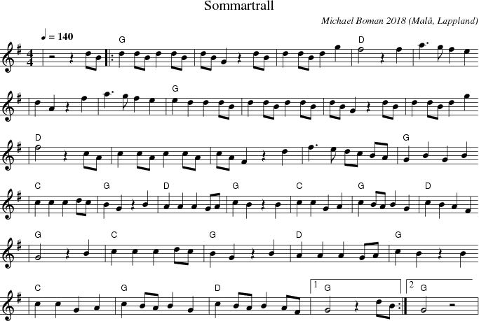 Sommartrall