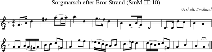 Sorgmarsch efter Bror Strand (SmM III:10)