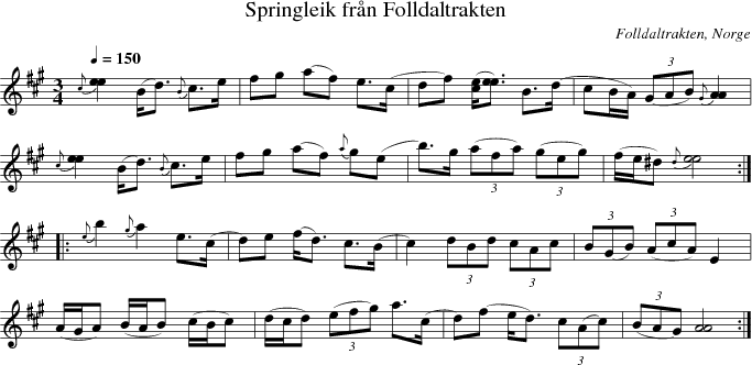 Springleik frn Folldaltrakten