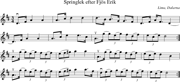 Springlek efter Fjs Erik