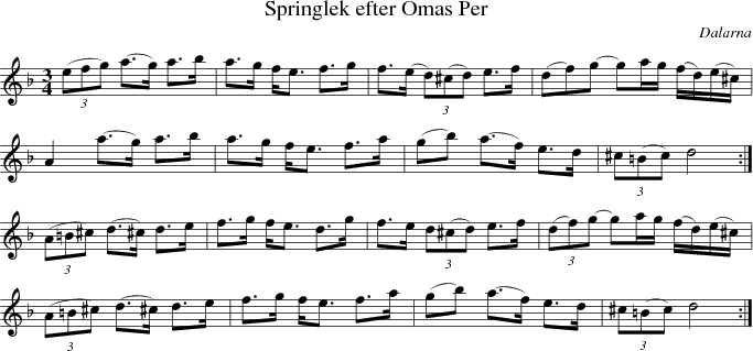 Springlek efter Omas Per