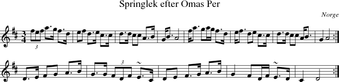 Springlek efter Omas Per