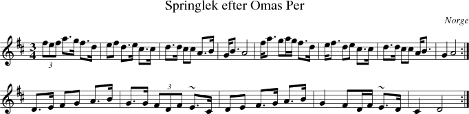 Springlek efter Omas Per
