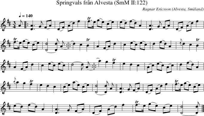 Springvals frn Alvesta (SmM II:122)