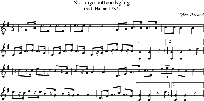 Steninge nattvardsgng