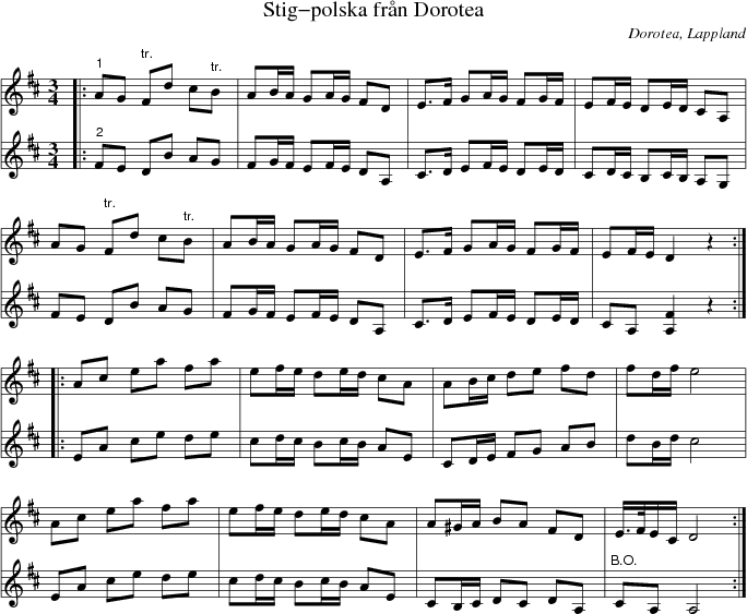 Stig-polska fr�n Dorotea
