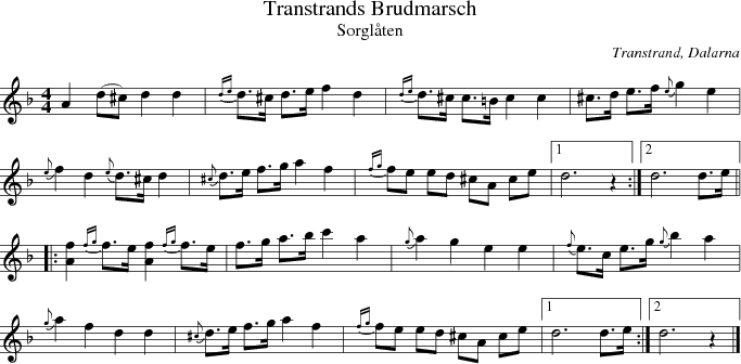 Transtrands Brudmarsch