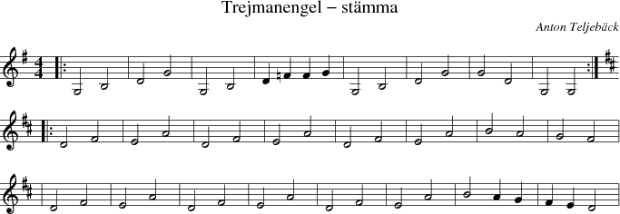 Trejmanengel - stmma