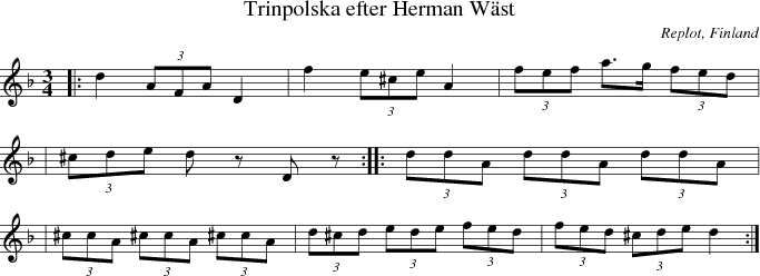 Trinpolska efter Herman Wst