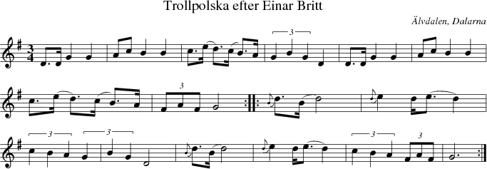 Trollpolska efter Einar Britt