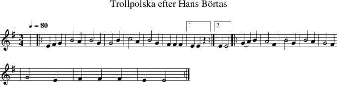 Trollpolska efter Hans Brtas