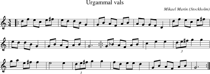 Urgammal vals
