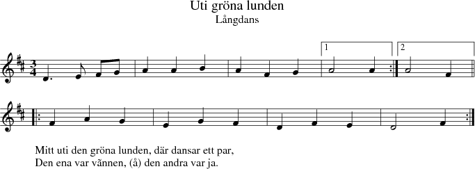 Uti gr�na lunden