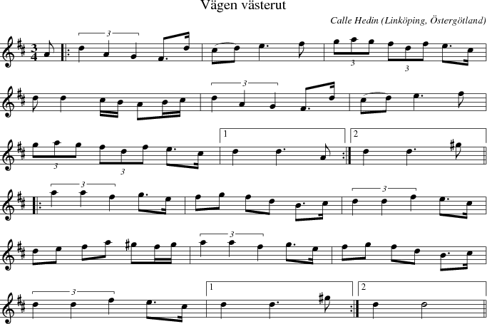 V�gen v�sterut