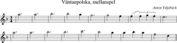 Vntanpolska, mellanspel