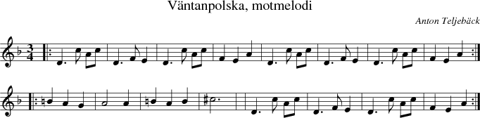 Vntanpolska, motmelodi