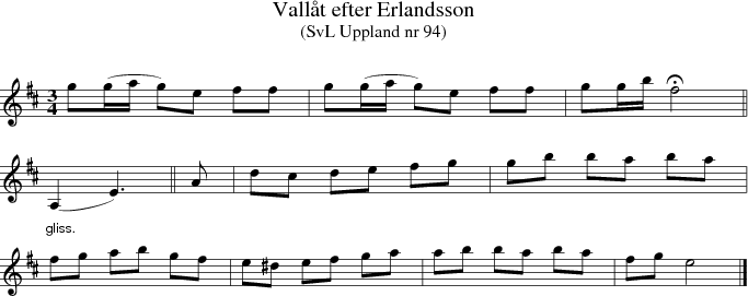 Vallt efter Erlandsson