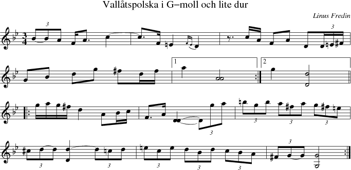 Vall�tspolska i G-moll och lite dur