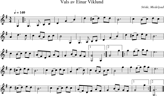 Vals av Einar Viklund