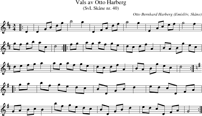 Vals av Otto Harberg