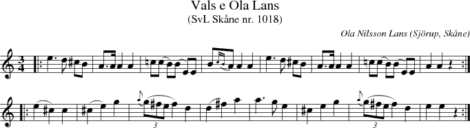 Vals e Ola Lans