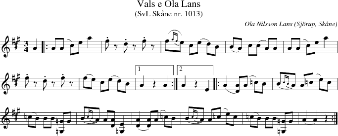 Vals e Ola Lans