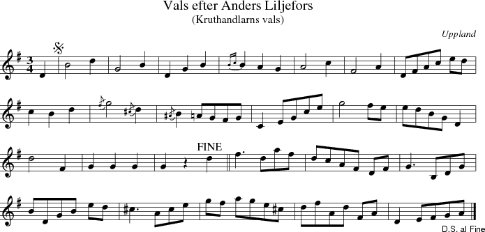 Vals efter Anders Liljefors