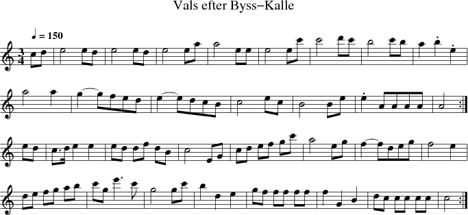 Vals efter Byss-Kalle