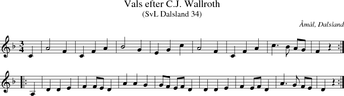 Vals efter C.J. Wallroth