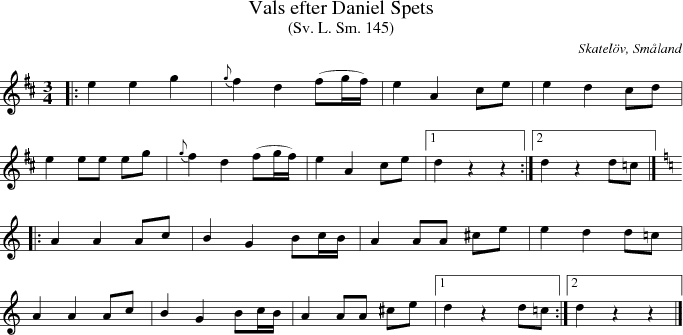 Vals efter Daniel Spets