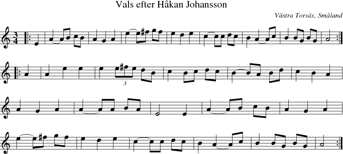 Vals efter H�kan Johansson
