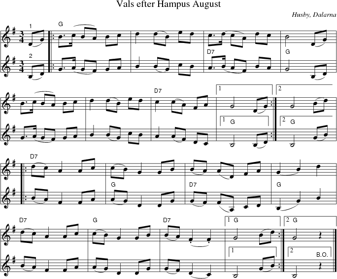 Vals efter Hampus August
