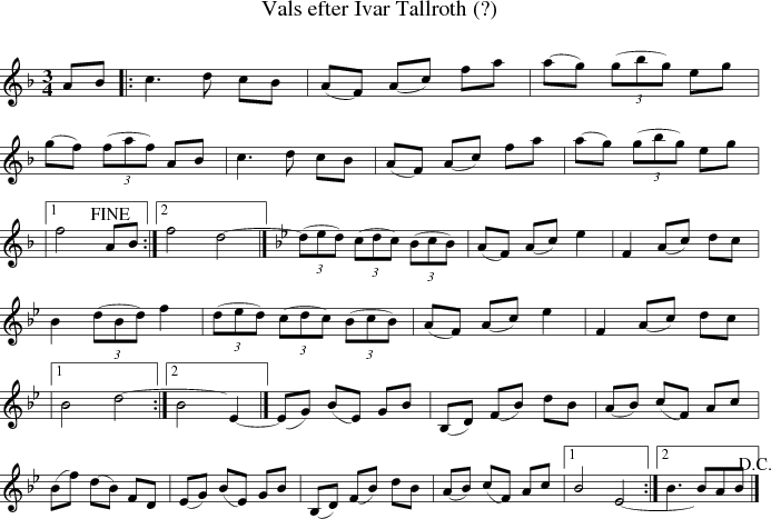 Vals efter Ivar Tallroth (?)