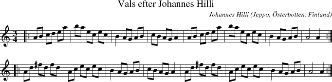 Vals efter Johannes Hilli