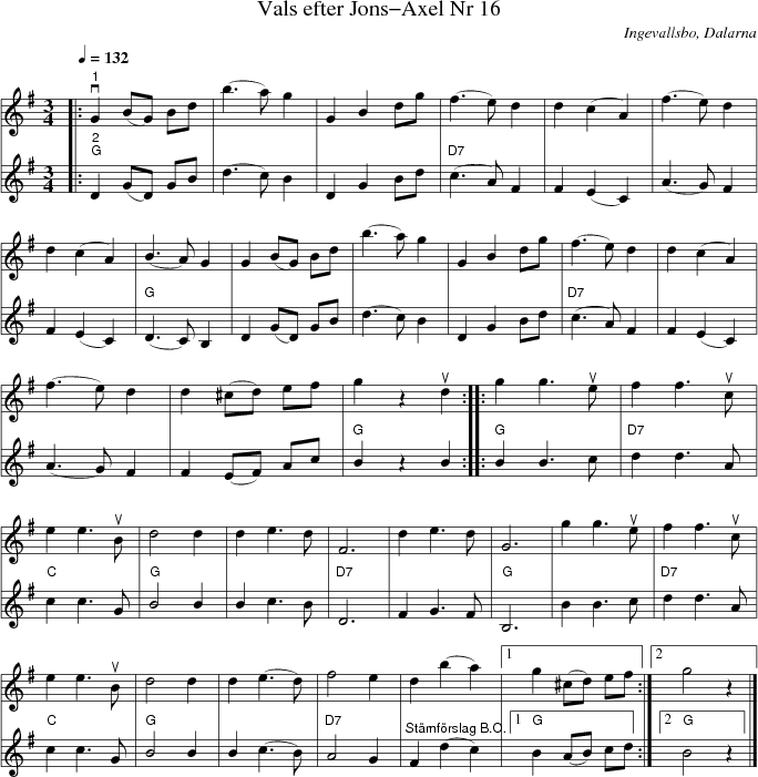 Vals efter Jons-Axel Nr 16