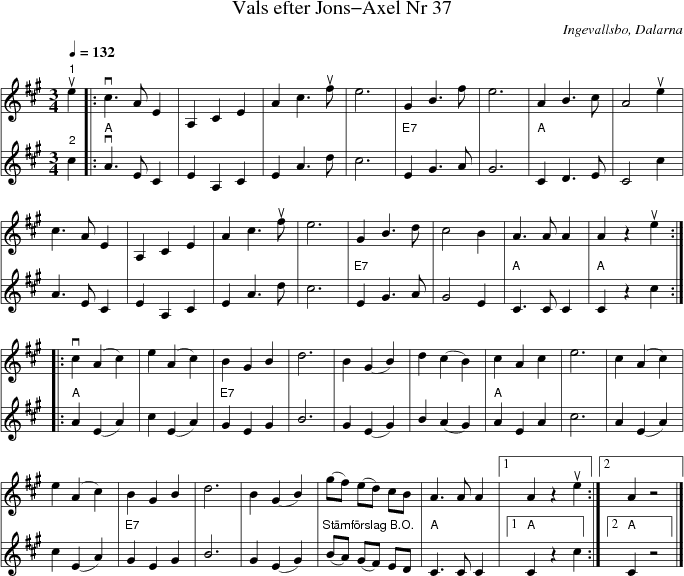 Vals efter Jons-Axel Nr 37