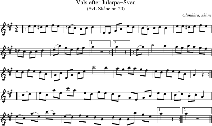 Vals efter Jularpa-Sven