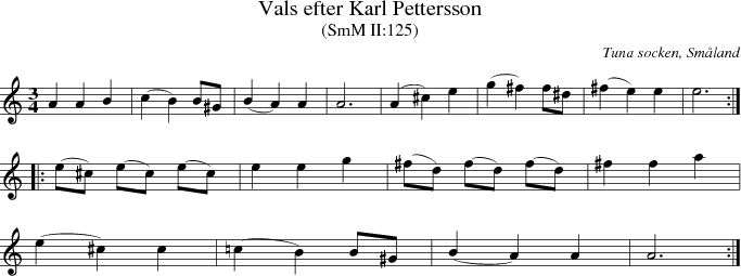 Vals efter Karl Pettersson