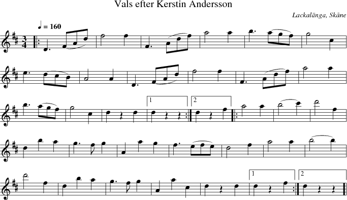 Vals efter Kerstin Andersson