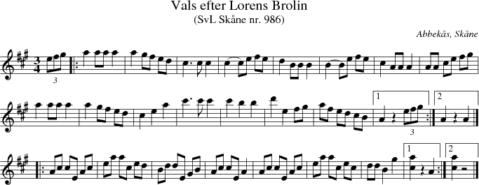 Vals efter Lorens Brolin 