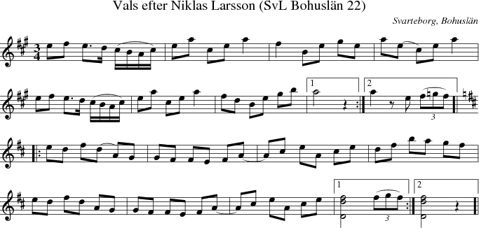 Vals efter Niklas Larsson (SvL Bohusln 22)