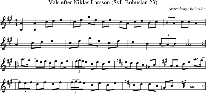 Vals efter Niklas Larsson (SvL Bohusln 23)