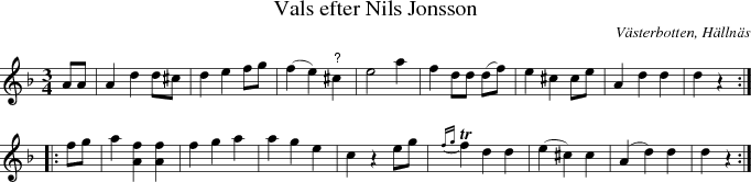 Vals efter Nils Jonsson