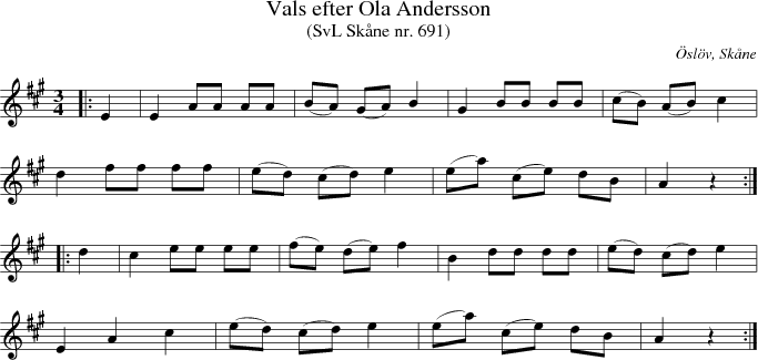 Vals efter Ola Andersson 
