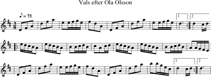 Vals efter Ola Olsson