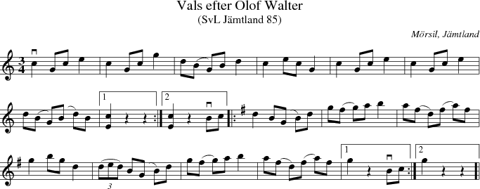 Vals efter Olof Walter