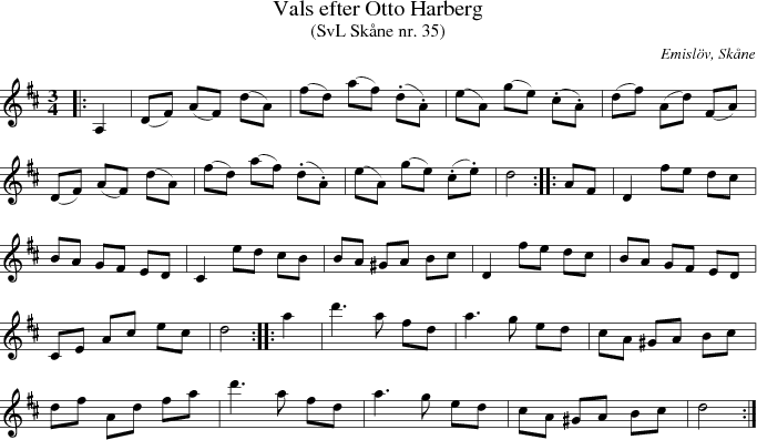 Vals efter Otto Harberg