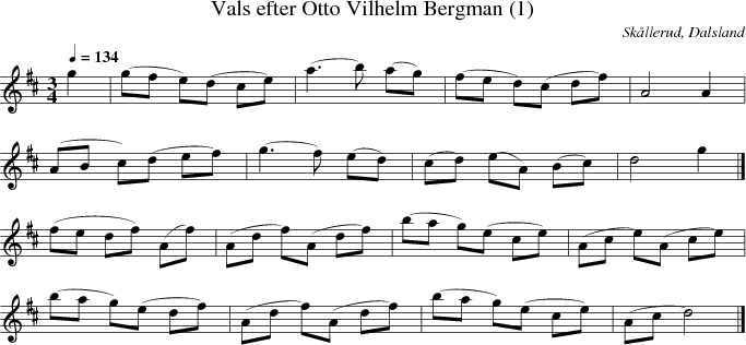 Vals efter Otto Vilhelm Bergman (1)