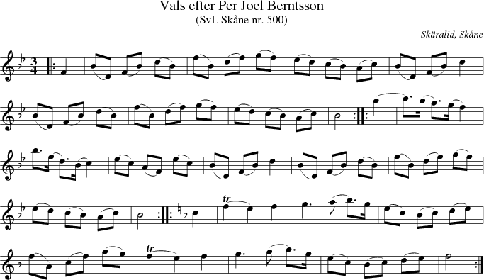 Vals efter Per Joel Berntsson 